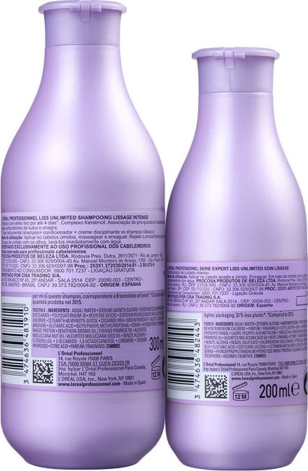 Kit L'Oréal Professionnel Liss Unlimited Duo (2 Produtos)