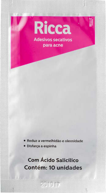 Ricca Cadê a Espinha que Tava Aqui? - Adesivo Secativo para Acne (20 unidades)