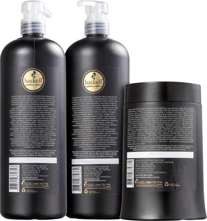 Kit Haskell Cavalo Forte Tratamento Salão (3 produtos)