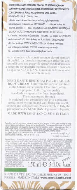 Nesti Dante Luxury Gold - Creme Hidratante 150ml