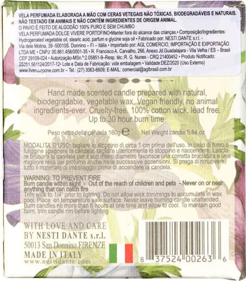 Nesti Dante Dolce Vivere Portofino - Vela Perfumada 160g