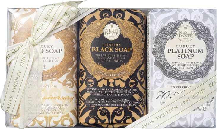 Kit Nesti Dante Luxury Black, Gold e Platinum - Sabonetes em Barra 3x250g