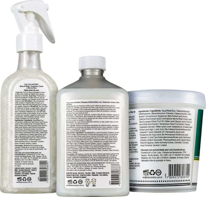 Kit Lola Cosmetics Liso, Leve and Solto Trio (3 Produtos)