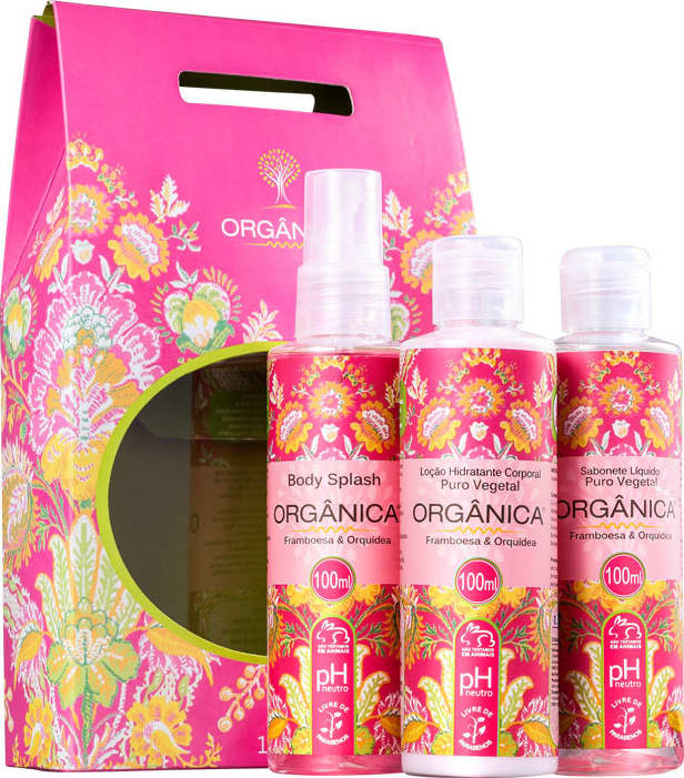 Kit Orgânica Framboesa e Orquídea Trio (3 Produtos)