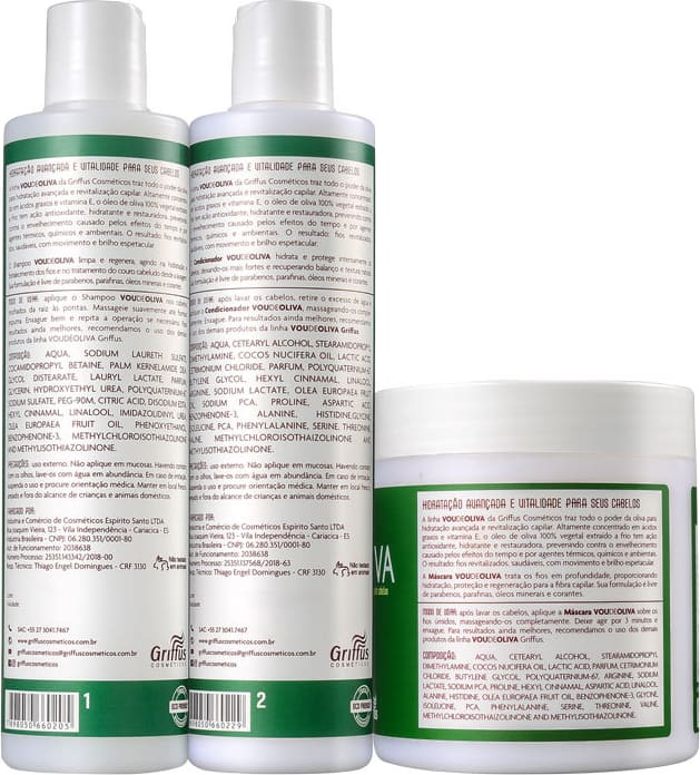 Kit Griffus Vou de Oliva Trio (3 Produtos)