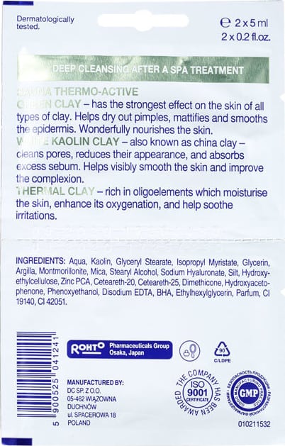 Perfecta Thermal Pure - Máscara Facial 2x 5ml