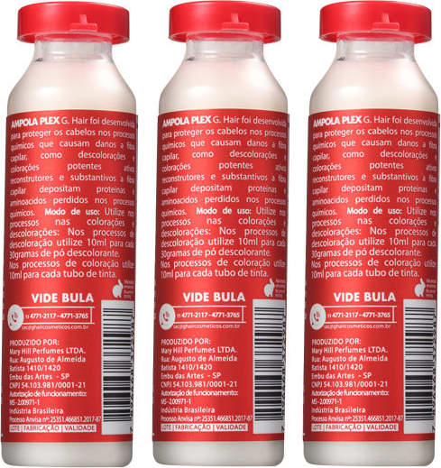 G.Hair Antiemborrachamento Plex - Ampolas Capilares 3x30ml