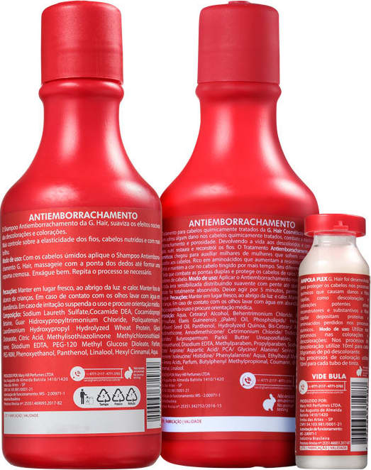 Kit G.Hair Antiemborrachamento Tratamento (3 Produtos)