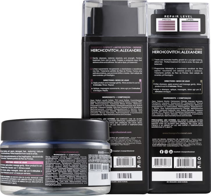Kit Truss Alexandre Herchcovitch Perfect Trio (3 Produtos)