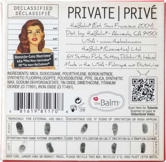 the Balm Manizer Bonnie Lou - Iluminador em Pó 9g