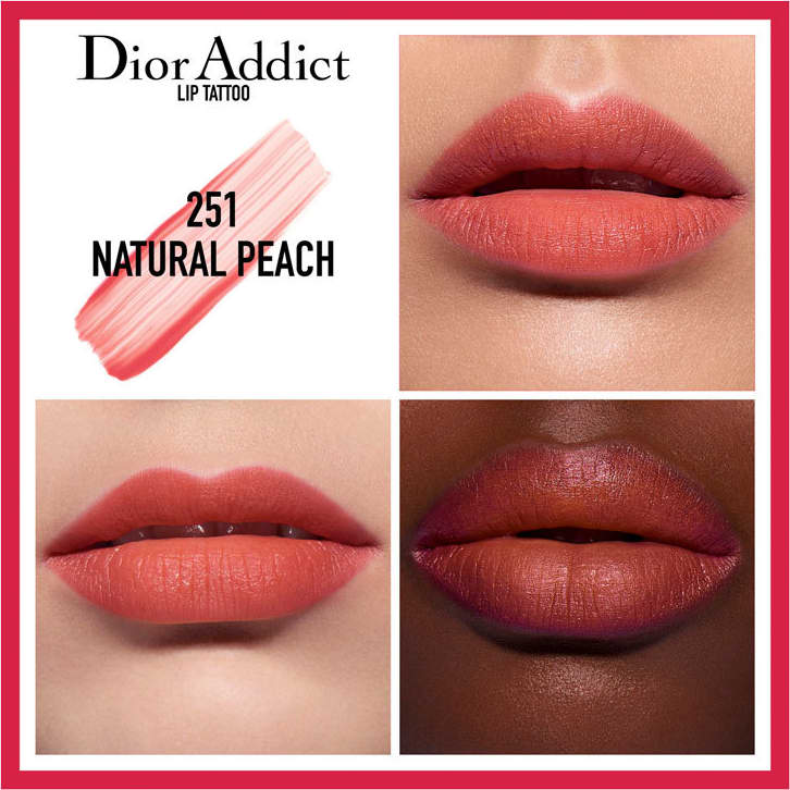 Dior Addict Lip Tattoo 251 Natural Peach - Batom Líquido 6ml