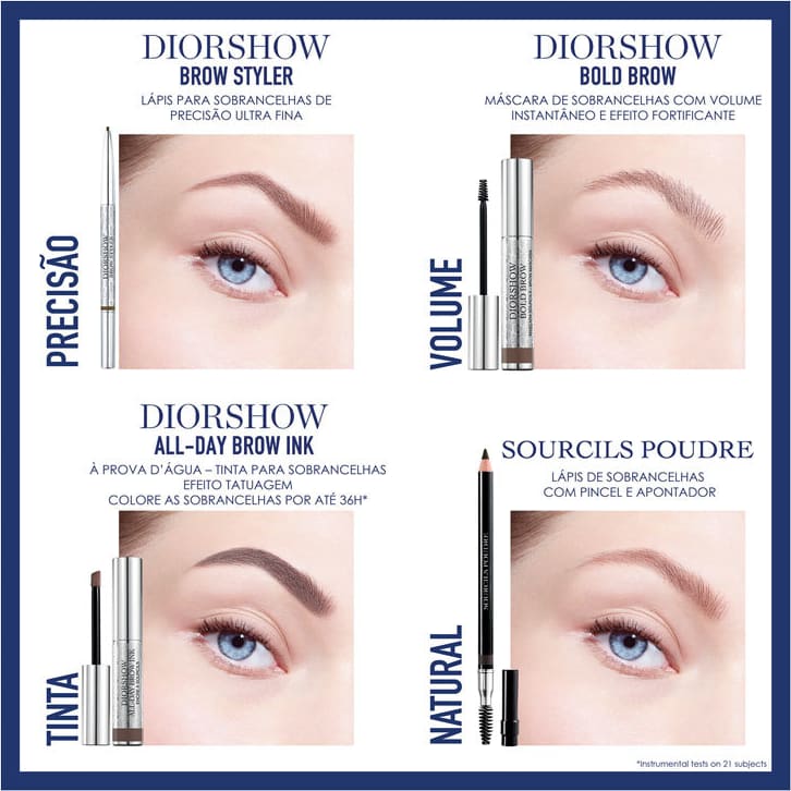 Dior Diorshow All-Day Brow Ink 002 Dark - Sombra para Sobrancelha 3,7ml
