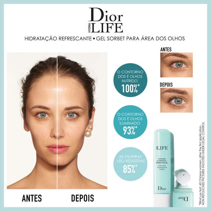 Dior Hydra Life Cooling Hydration Sorbet - Gel para Área dos Olhos 15ml