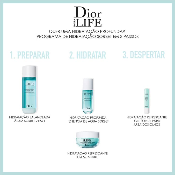 Dior Hydra Life Cooling Hydration Sorbet - Gel para Área dos Olhos 15ml