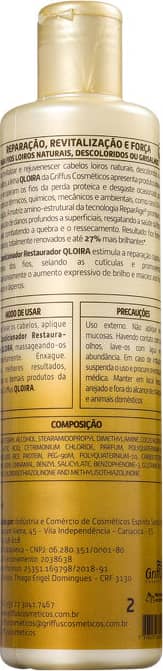 Griffus QLoira - Condicionador Restaurador 300ml