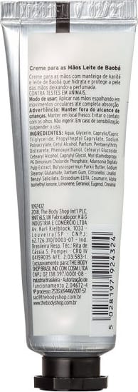 The Body Shop Leite de Baobá - Creme para as Mãos 30ml