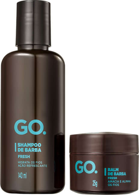 Kit Go Man Fresh Shampoo e Balm (2 Produtos + Nécessaire)