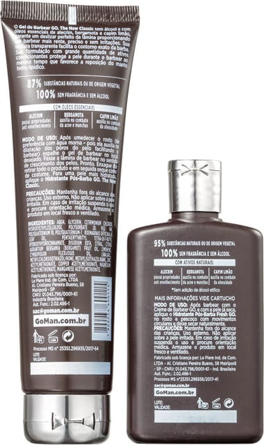Kit Go Man The New Classic Duo com Nécessaire (2 Produtos + Nécessaire)