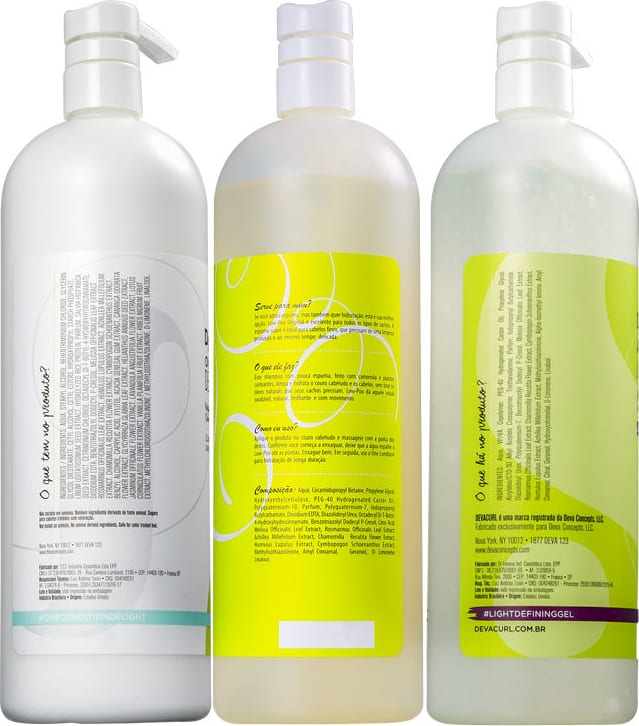 Kit Deva Curl Low-Poo Angell Salão (3 Produtos)