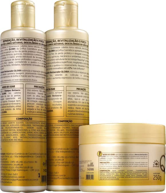Kit Griffus QLoira Tratamento (3 Produtos)