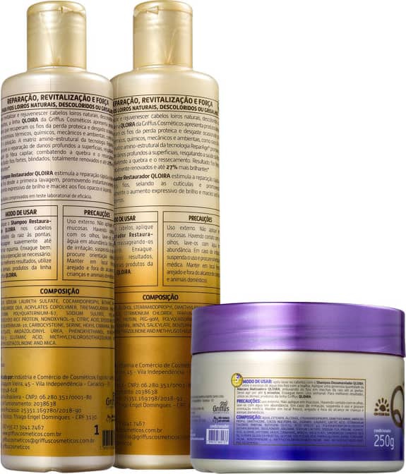 Kit Griffus QLoira Matizante (3 Produtos)