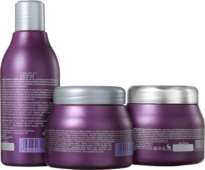 Kit Forever Liss Professional Platinum Tratamento (3 Produtos)