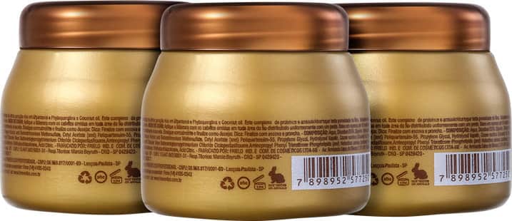 Forever Liss Professional Banho de Verniz - Máscara Capilar 3x250g