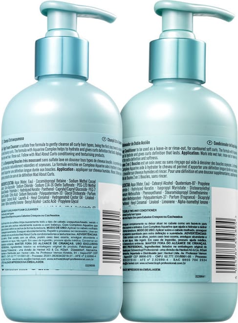 Kit Schwarzkopf Professional Mad About Curls Duo High (2 Produtos)