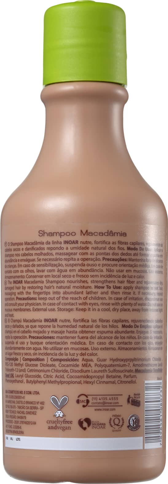 Shampoo Macadâmia Oil Premium 250ml