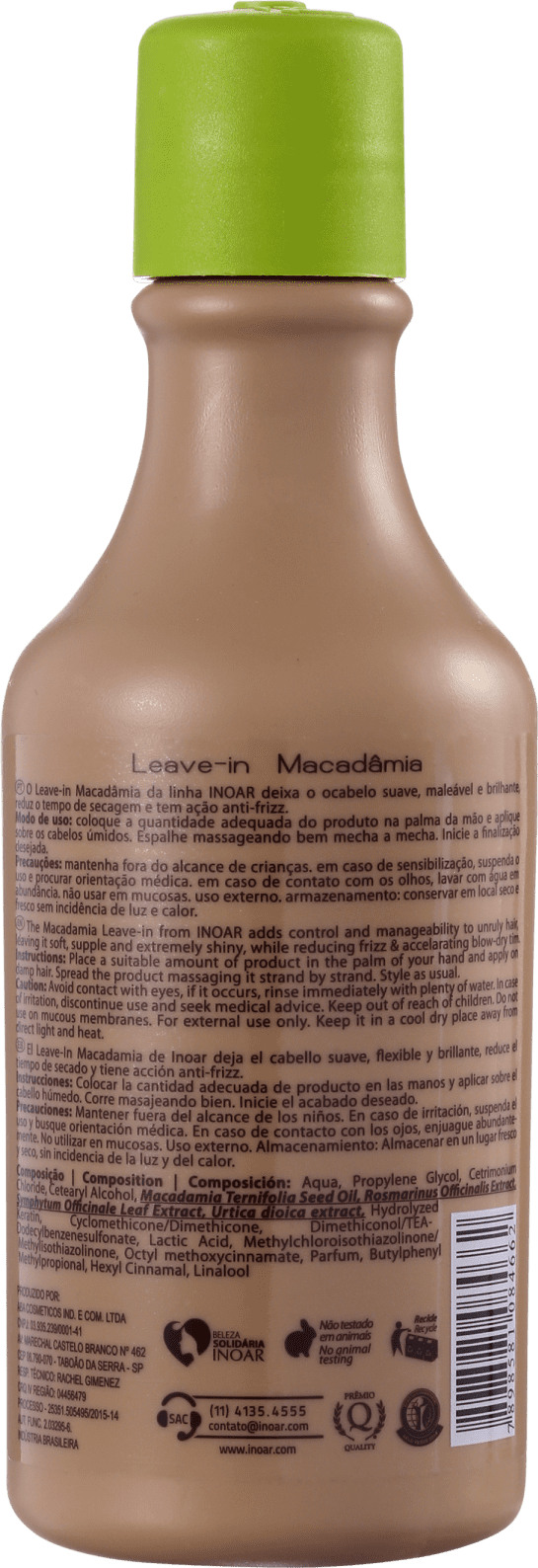 Leave-in Macadâmia Oil Premium 250ml