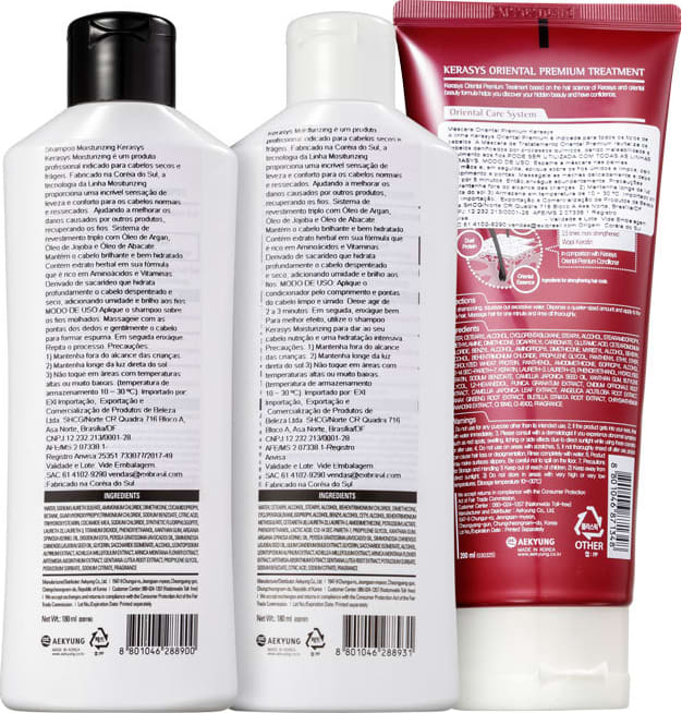 Kit Kerasys Moisturizing Tratamento (3 Produtos)