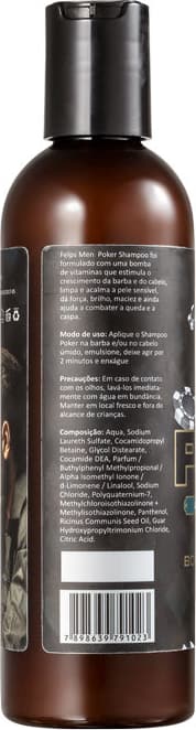 Felps Profissional Men Poker Bomba de Crescimento - Shampoo Multifuncional 240ml