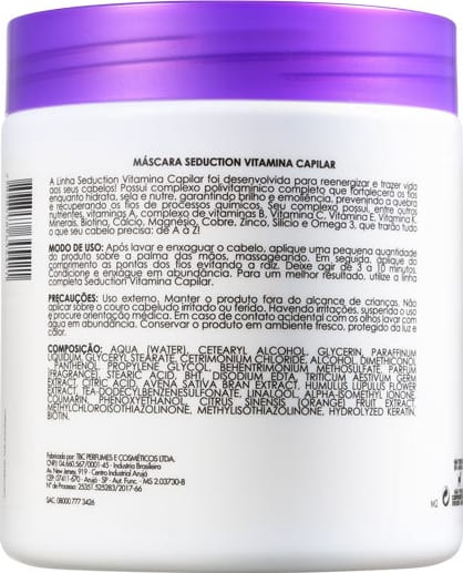 Eico Seduction Vitamina Capilar - Máscara Capilar 500g