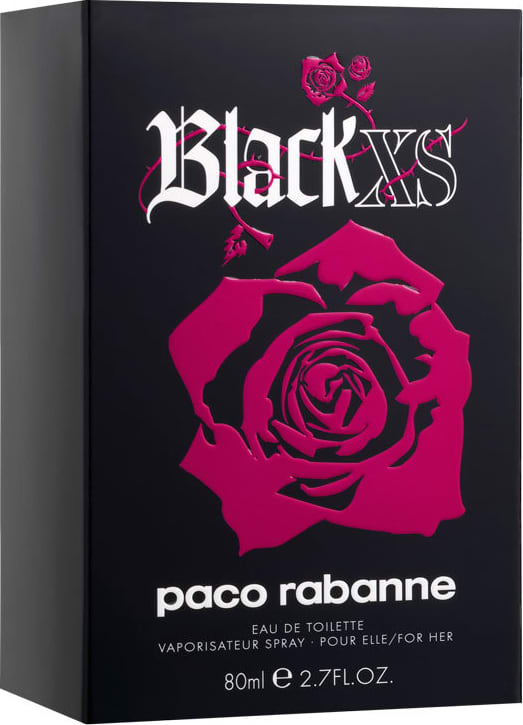 Black XS For Her Paco Rabanne Eau de Toilette - Perfume Feminino 80ml