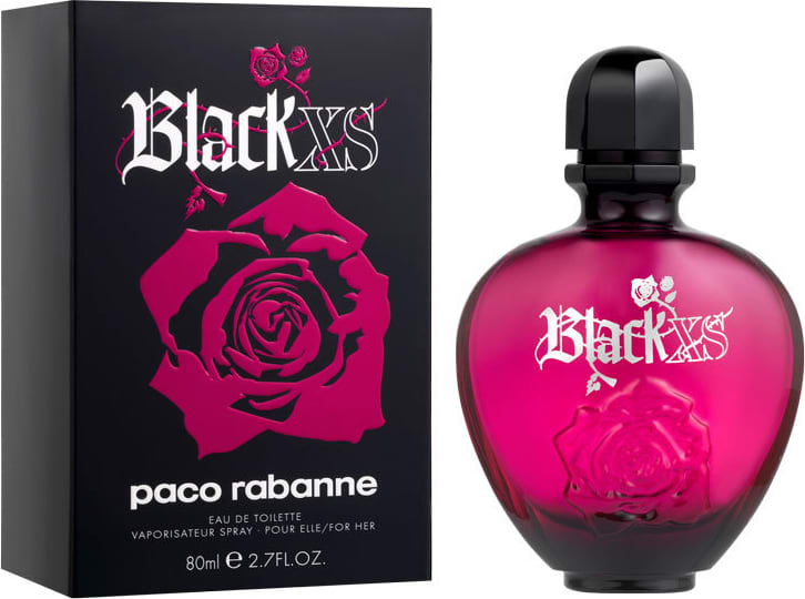 Black XS For Her Paco Rabanne Eau de Toilette - Perfume Feminino 80ml