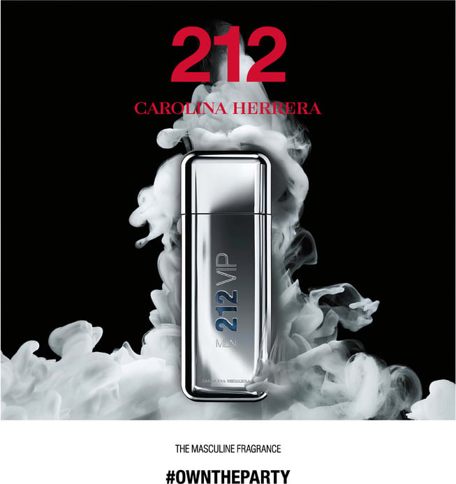 212 VIP Men Carolina Herrera Eau de Toilette - Perfume Masculino 100ml