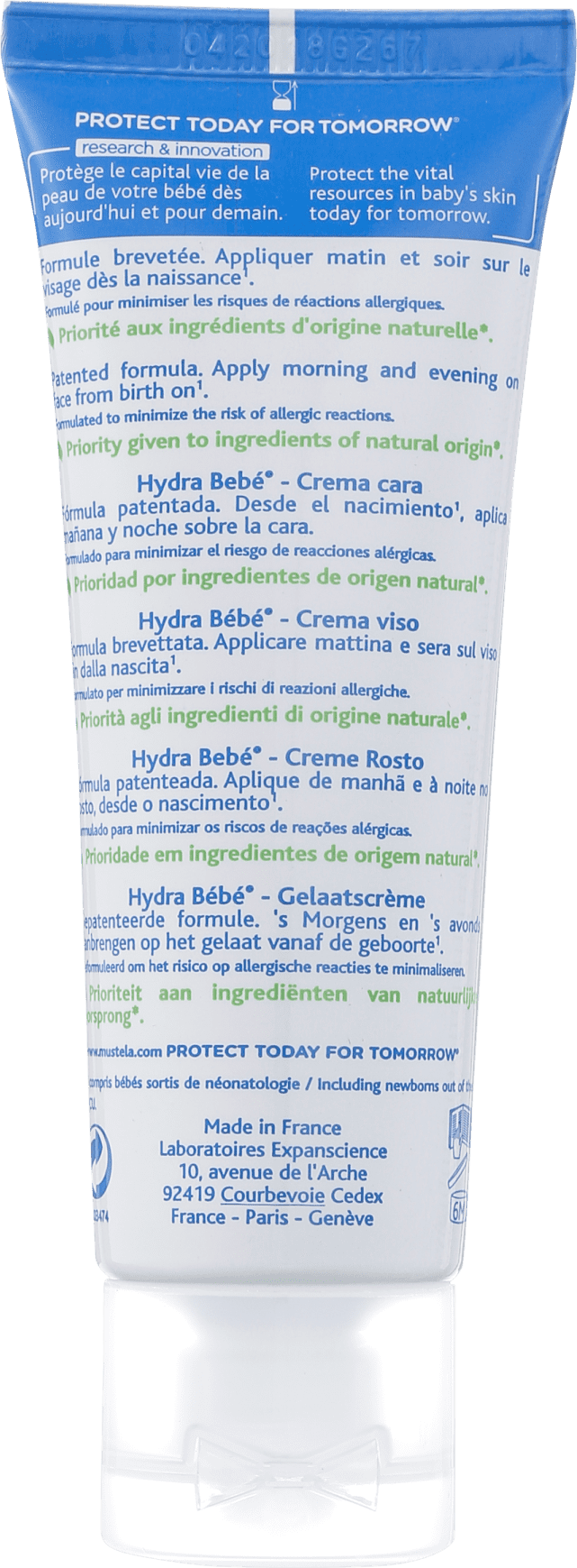 Mustela Bébé Hydrabebê - Leite Hidratante Facial 40ml