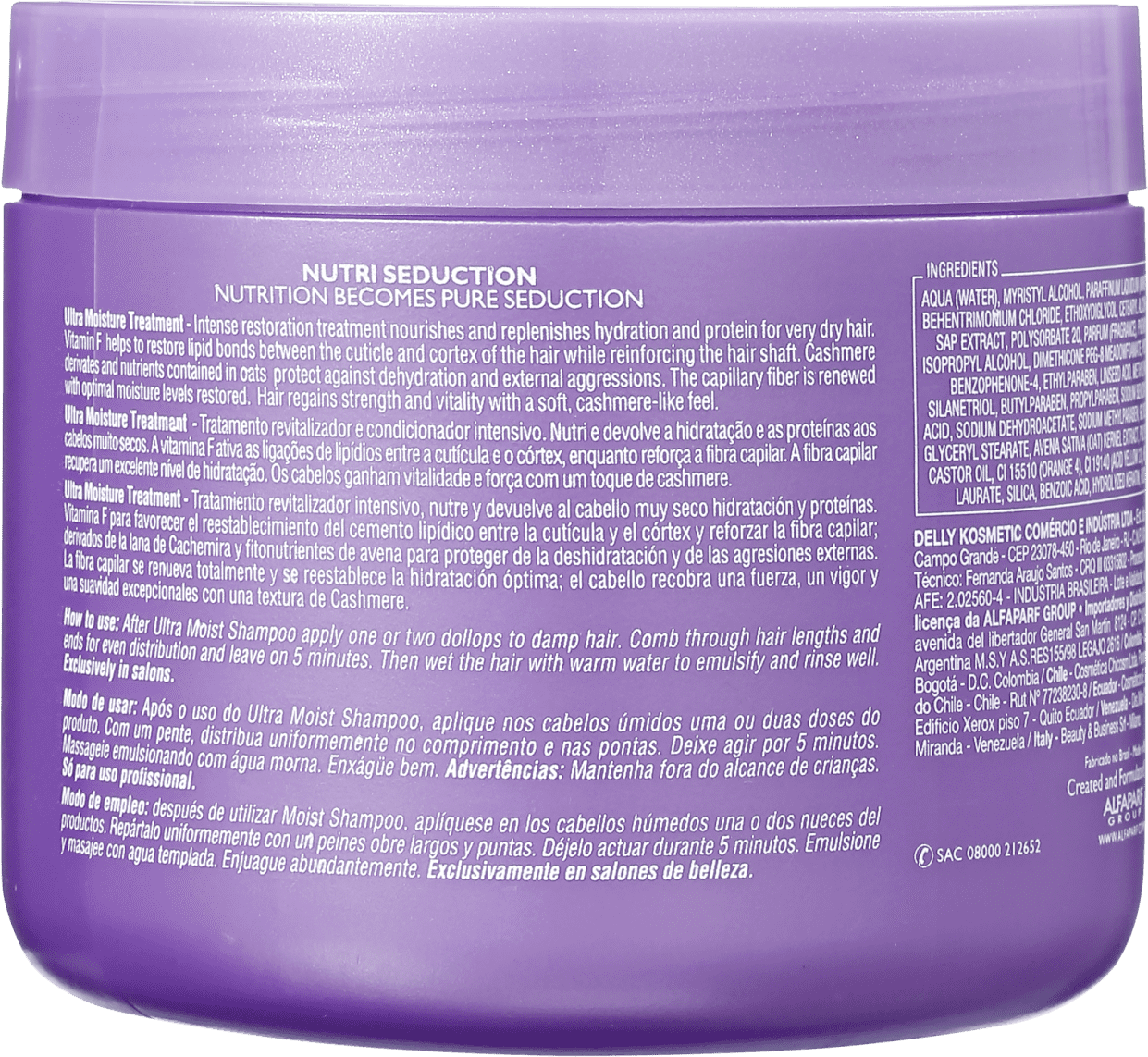 Alfaparf Nutri Seduction Ultra Moisture - Tratamento Capilar 500g