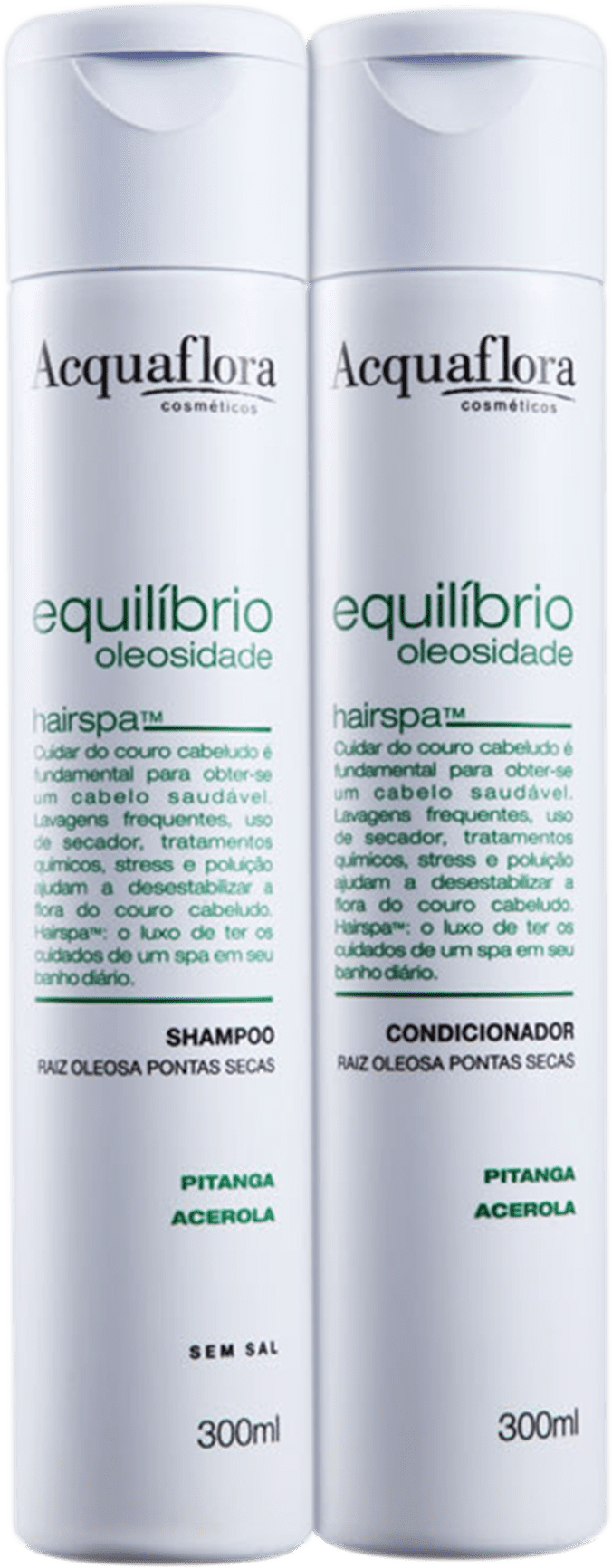 Kit Acquaflora Equilíbrio Oleosidade Raiz Oleosa Pontas Secas Duo (2 Produtos)