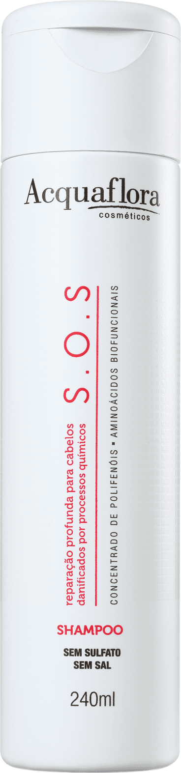 Acquaflora SOS Reparação Profunda - Shampoo sem Sulfato 240ml