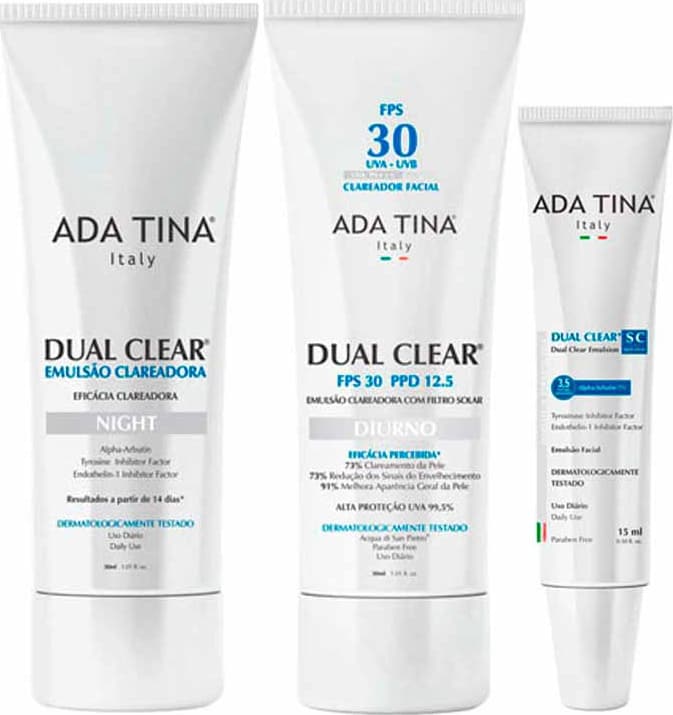 Ada Tina Dual Clear Complete Treatment Kit (3 Produtos)