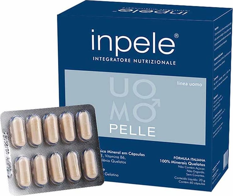 Ada Tina Inpele Uomo Pelle - Tratamento para Pele 60 Cápsulas