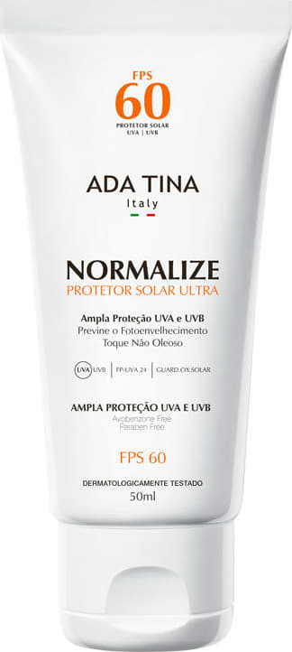 Ada Tina Normalize FPS 60 - Protetor Solar Facial 50ml