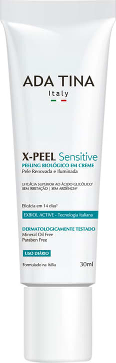 Ada Tina X-Peel Sensitive - Creme Anti-idade Clareador 30ml