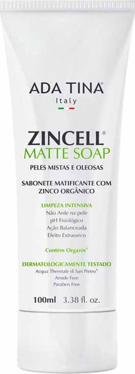 Ada Tina Zincell Matte Soap - Sabonete Líquido Facial Matificante 100ml