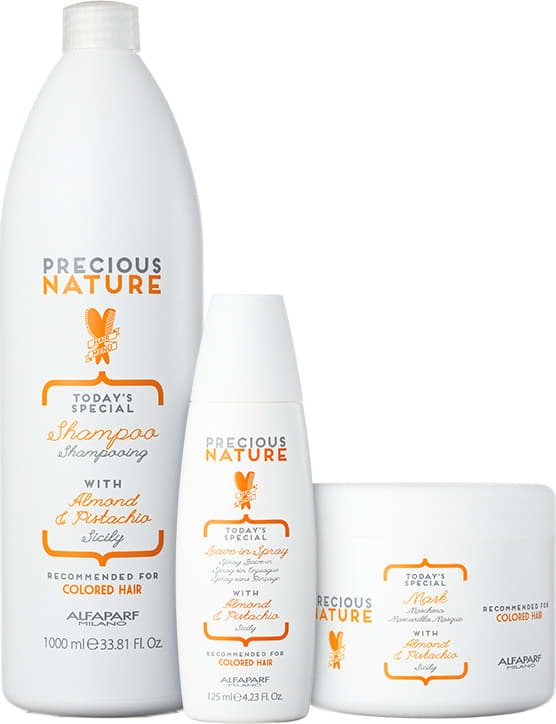 Kit Alfaparf Precious Nature Almond & Pistachio Salon Trio (3 Produtos)