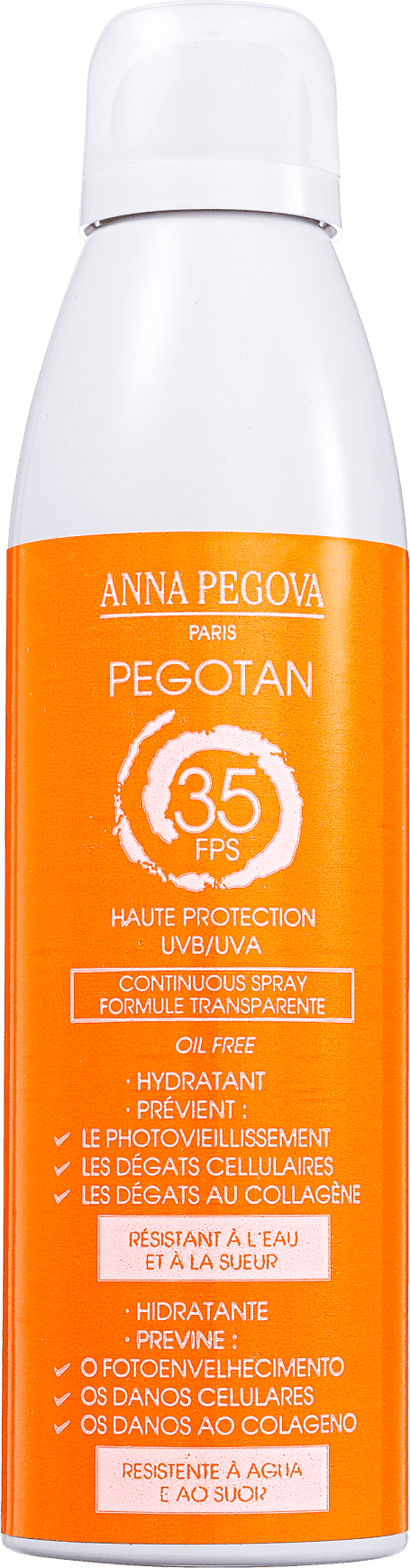Anna Pegova Pegotan Haute Protecion UVB/UVA Continuous Spray FPS 35 - Protetor Solar em Spray 150ml