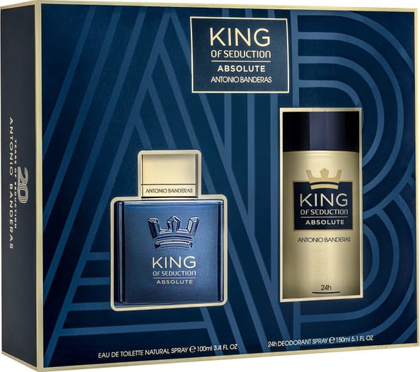 Conjunto King of Seduction Absolute Deo Antonio Banderas Masculino - Eau de Toilette 100ml + Desodorante 150ml