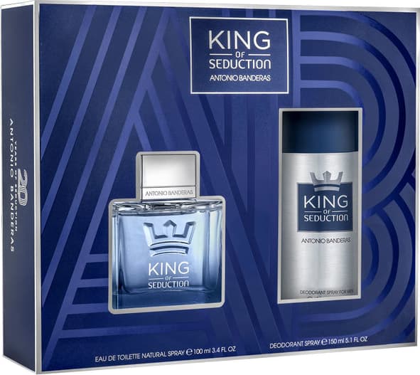 Conjunto King of Seduction Deo Antonio Banderas Masculino - Eau de Toilette 100ml + Desodorante 150ml