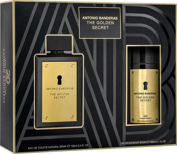 Conjunto The Golden Secret Deo Antonio Banderas Masculino - Eau de Toilette 100ml + Desodorante 150ml